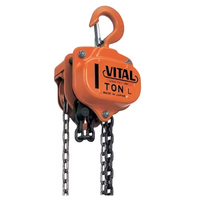Promotion : Treuil à chaîne manuel VT 1 tonne, polyvalent et durable, pour travaux de construction (également disponible en 2 tonnes)