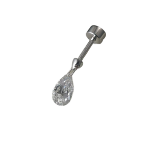 Pendentif <span class=keywords><strong>et</strong></span> petites boucles <span class=keywords><strong>d</strong></span>'oreilles en <span class=keywords><strong>diamant</strong></span> suspendu en <span class=keywords><strong>or</strong></span> 18 carats de Ruyi Jennie <span class=keywords><strong>Diamant</strong></span> naturel perforé sans couture intégré - Product Image 1