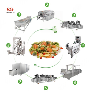 Línea de producción de congelación de alta calidad de 250kg por hora, máquina de congelación, línea de procesamiento Iqf - Product Image 1