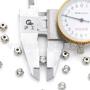 Single-Claw Crystal Rhinestones 6mm Round 12 Facets DIY Jewelry Accessories for Clothing Shoes <b>Bags</b> Crafts - Product Image 2