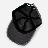 Casquette de baseball non structurée à 6 panneaux, style vintage vieilli, profil bas, réglable, avec logo brodé personnalisé, effet délavé
