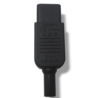 Connecteur de câble 15A 250V certifié CCC/CE//KC, adaptateur femelle IEC 60320 C14/C13, contacts en laiton nickelé, boîtier en nylon, LED