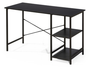 Mesa para computador home office, 2 prateleiras abertas, mesa de escritório para móveis de escritório TD-2133