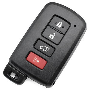 Carcasa de Repuesto Universal para <span class=keywords><strong>Llave</strong></span> Inteligente de 4 Botones, Material ABS, Cubierta para Llaves de <span class=keywords><strong>Coche</strong></span> con Hoja sin Cortar - Product Image 1