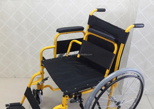 Brother Medical Respaldo desmontable Reposapiés Portátil para discapacitados Ancianos Silla de ruedas manual Marco de acero Silla de ruedas manual plegable - Product Image 2