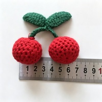 Nouvelle boule de cerise 3D en crochet faite à la main Gooday GDX27, utilisable en toutes saisons pour vêtements, sacs, pendentifs, épingles à cheveux et accessoires