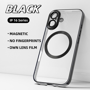 Custodia <span class=keywords><strong>Trasparente</strong></span> Magnetica Wireless NFC Antiurto in <span class=keywords><strong>Silicone</strong></span> per <span class=keywords><strong>iPhone</strong></span> 17 15 Pro Max 14 12 <span class=keywords><strong>13</strong></span> 16 Plus - Product Image 5