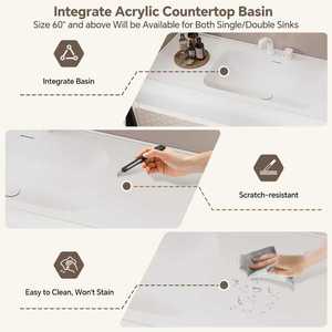 Mueble de Baño Moderno <span class=keywords><strong>Minimalista</strong></span> con Espejo Inteligente y Gabinete de Madera Sólida - Product Image 2