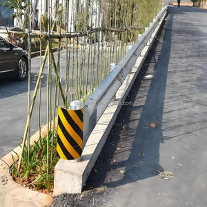 Barandilla de Seguridad para Tráfico, Barrera de Seguridad para Carreteras, Barandas de Acero en Forma de <span class=keywords><strong>W</strong></span>, <span class=keywords><strong>Q235</strong></span>, Alta Intensidad, Reflectante Prismática, Anti-Impactos, Galvanizada en Caliente - Product Image 3