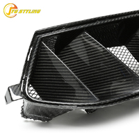 Prises d'air avant en fibre de carbone sèche avec grille pour BMW M3 G80 G82 G83 M4 style MP, conduits d'air en carbone véritable