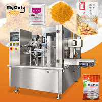 Machine d'emballage rotative MY pour sachets préformés à fermeture éclair, pour poudre, type Doypack, avec élévateur à godets
