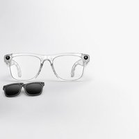 Lunettes Intelligentes M65 AI à Monture Transparente, Audio, Appel Bluetooth, Enregistrement, Caméra 1080P
