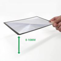 Loupe de lecture A5 pleine page ultra-fine en PVC 180x120mm, feuille grossissante portable pour livres, journaux, bibliothèque, cartes de visite