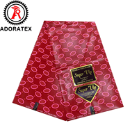 Tissu africain imprimé double face de style pagne, qualité supérieure, Ankara 100% polyester, véritable tissu ciré