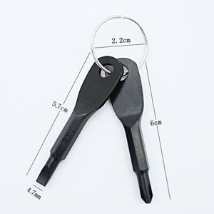 Destornillador de Bolsillo Multifunción Portátil para Exteriores, Llavero con Destornillador Cruzado, Herramienta de Reparación Manual, Llavero EDC - Product Image 2