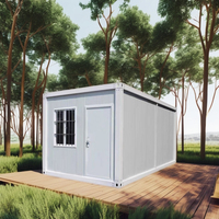 Maison en conteneur résidentielle détachable portable de 20 pieds Conception de ferme Garantie de 5 ans Utilisation de l'école de la chambre à coucher Préfabriqué