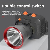 Lampe frontale LED Xingniubao rechargeable, portée 1000m, lumière puissante, en alliage d'aluminium, étanche, pour la pêche et les activités de plein air, grand faisceau longue portée