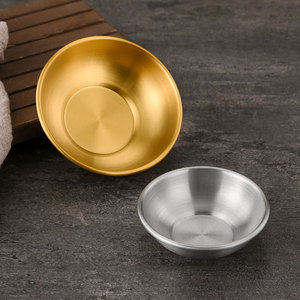 Stainless Steel Sauce Dish Sus304 Round Condiment Bowl For Restaurant <b>Ketchup</b> Mustard Snack Dipping - Product Image 3