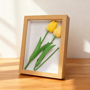 Cadre photo de table 3D en argile creuse, fait main, avec papillon et insecte, pour fleurs séchées, modèle 2026 - Product Image 6