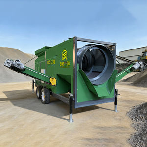 Saringan Trommel Bergerak Beroda Dapat Memutar Saringan Drum Secara Rapi untuk Kompos, Tanah, Slag, Kerikil, Serpihan Kayu - Product Image 2