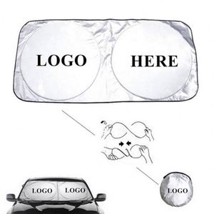 Parasol Plegable para Parabrisas Delantero de Coche con Logotipo Impreso por Transferencia Térmica, Regalo Promocional Novedoso - Product Image 1