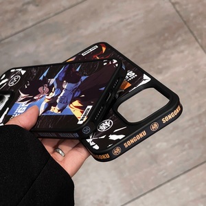 Nouveau quatre côtés IMD fort TPU Cool bleu bouton en métal Anime une pièce Goku <span class=keywords><strong>Vegeta</strong></span> Carton coque de téléphone pour <span class=keywords><strong>IPhone</strong></span> 15 Pro Max 13 étui - Product Image 6
