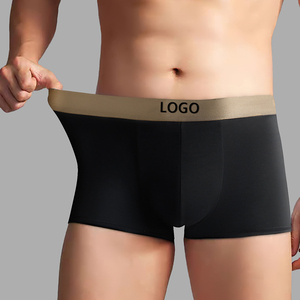 Cuecas Boxer de Fibra de Bambu de Alta Qualidade Personalizadas para Homens, Respirável, Design OEM/ODM, Logotipo/Tamanho/Cores do Cliente - Product Image 2