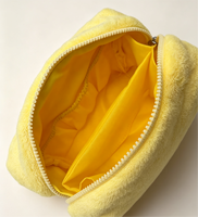 Pochette matelassée tendance pour tablette avec fermeture éclair, imperméable, légère, en polyester, pour rangement de maquillage