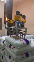 Station de déballage de sacs industriels, Désengaucheteuse de sacs, Bras robotique, Système de déballage 25-100 kg/sac, 80-120 sacs/h