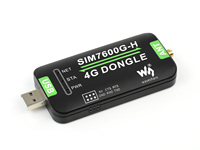 SIM7600G-H Dongle 4G Waveshare para Raspberry Pi, Placa de Desarrollo LTE GNSS, Posicionamiento de Banda Global, Ranura Nano SIM A41