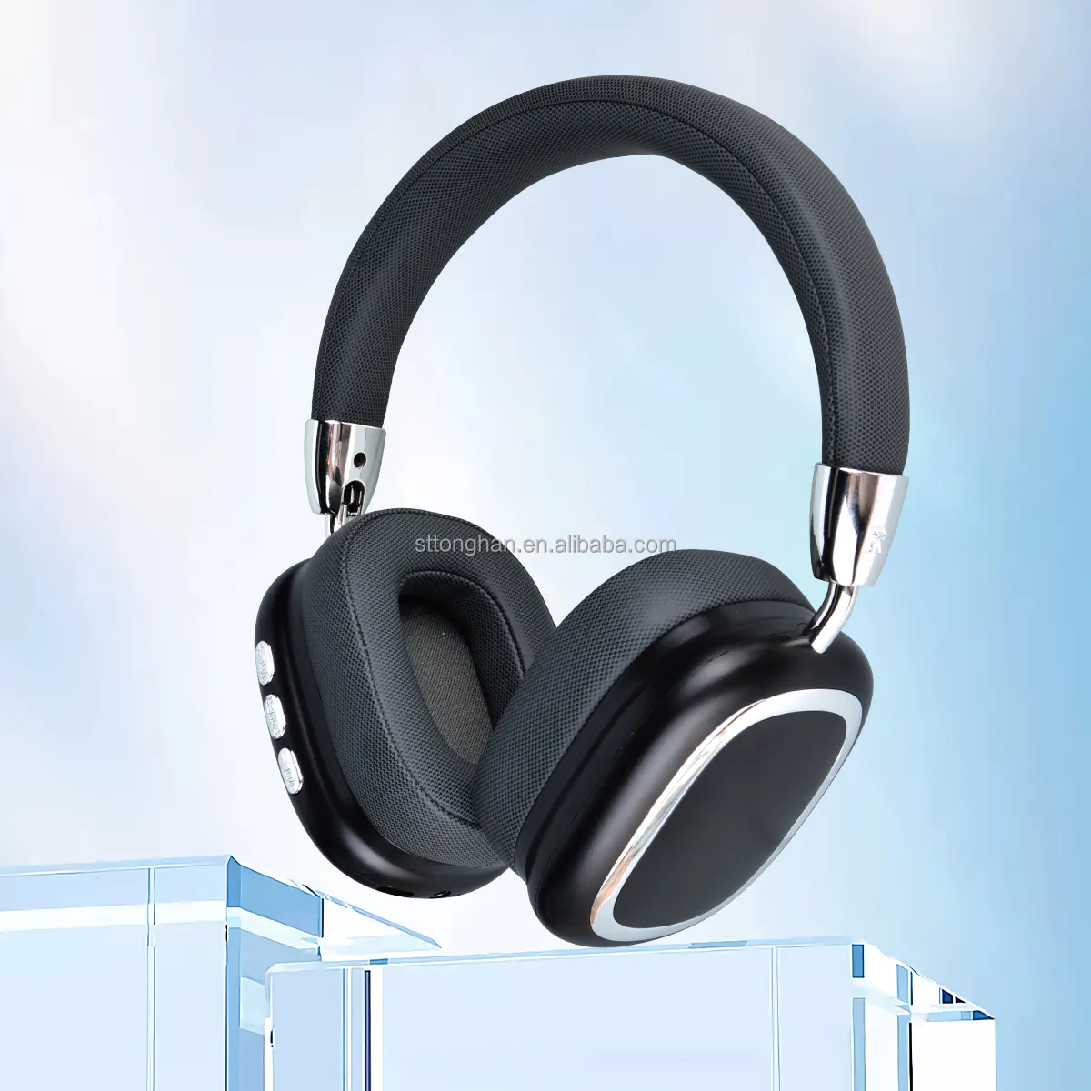 Casque d'écoute sans fil supra-auriculaire pliable Hi-Fi Stereo Wireless Headset Soft Earmuffs Earphones