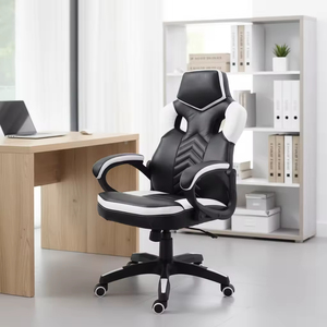 Chaise de Gaming de Bureau Pivotante en Cuir PU de Haute Qualité, Style Racing, Inclinable, pour le Bureau et Chaise de Gaming 5604 avec - Product Image 1
