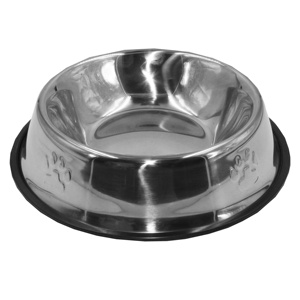 Kingtale fashion custom LOGO Pets Feeder Rubber Base Stainless Steel Dog Food Bowl - Product Image 3