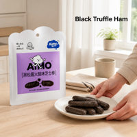 Biscuits au fromage Aimo saveur œuf et bœuf teriyaki, savoureux et croustillants, faible teneur en sel, 50g, 9 mois, vente en gros