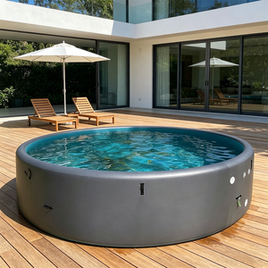 <span class=keywords><strong>Piscine</strong></span> gonflable rectangulaire durable hors sol, <span class=keywords><strong>piscine</strong></span> gonflable multifonctionnelle facile à installer pour les fêtes et les bains froids - Product Image 5