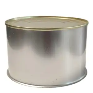 Emballage en conserve de viande de déjeuner 200g 340g 400g 850g boîte en aluminium ronde carrée Boîtes en métal à ouverture facile pour l'impression de revêtement UV de viande