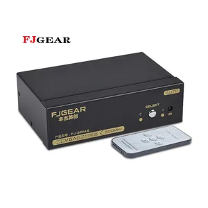 Fjgear वीजीए चयनकर्ता स्विच बाहर में 2 और 1 वीजीए स्विच रिमोट कंट्रोल के साथ तापमान नियंत्रित स्विच बिजली में 6 1 diseq