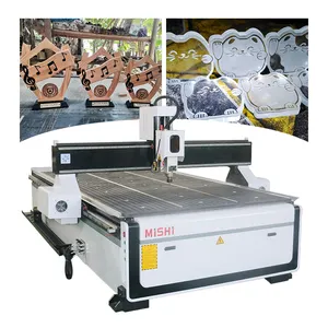 Mishi tốt nhất người bán đồ nội thất tủ làm 1325 gỗ Máy khắc gỗ CNC Router 3 trục CNC Khắc Máy Móc