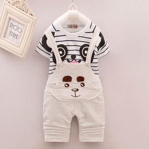 ชุดเสื้อผ้าเด็กผู้ชายลายแพนด้าแสนน่ารักสำหรับฤดูร้อน - Product Image 4