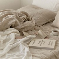 OEM ODM Tissu tissé 100% chanvre 100TC, ensemble de draps 4 pièces avec faible MOQ