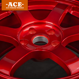 Jantes forgées rouges brillantes personnalisées pour voitures de course, jantes sport pour Rays Volk Racing TE37 pour Benz, BMW, Audi, Porsche, Corvette C8 C7, Supra - Product Image 5