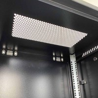 Armoire serveur murale en acier laminé à froid de 19 pouces 18U, économiseur d'espace, rack réseau