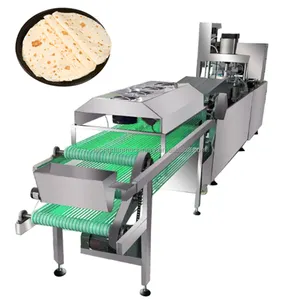 Automatic Arabic pita chapati lavash tortilla saj flat bread making machine factory supply roast duck crepe pancake maker