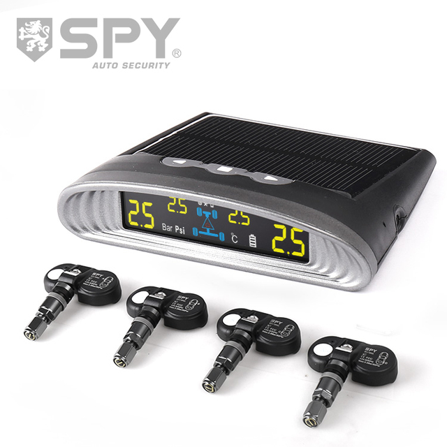 Digital SPY TPMS Sensor Valve Universal Car Pressure Monitoring System LCD Display 4-5 Year Battery Life 1.5 psi Accuracy Tires