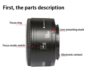 YONGNUO YN 50mm F1.8IIキヤノン用大口径オートフォーカスレンズキヤノン用ボケ効果カメラレンズ - Product Image 6