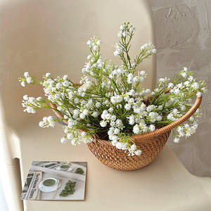 Bouquet de fleurs artificielles en soie jaunes pour décoration de maison et de mariage, réutilisable, haute simulation - Product Image 4