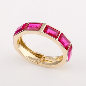 Bracciale in stile europeo con bracciale in smalto a colori a contrasto da donna braccialetti grossi colorati Vintage di lusso - Product Image 4