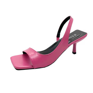 Sandales à talons ultra hauts pour femmes en cuir verni à bout ouvert avec bride, idéales pour l'été et les soirées sexy en boîte de nuit - Product Image 5