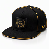 . Casquette de luxe en sergé imprimé et brodé sur mesure, avec fermeture snapback, pour événements d'équipe et anniversaires