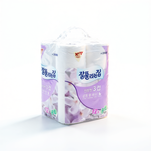 Papier toilette 3 plis Jalpulneunjip, lot de 12 rouleaux, doux pour un usage quotidien - Product Image 2